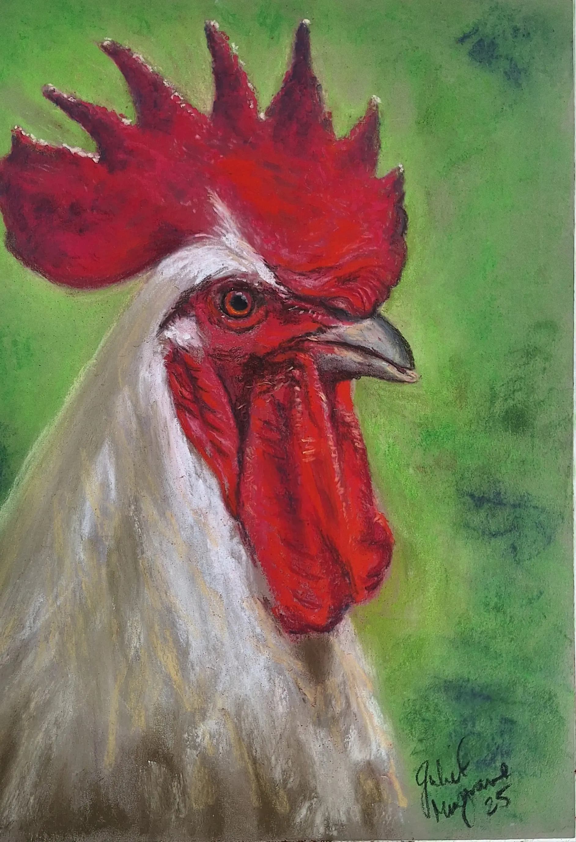 Big Red, pastel